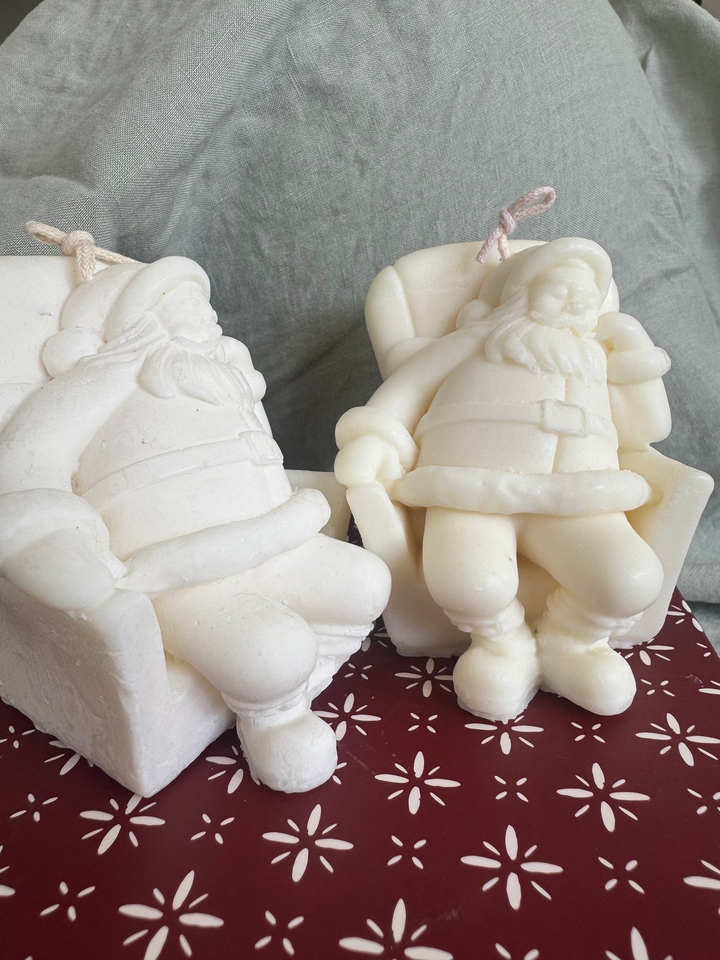 Jolly Santa Candle
