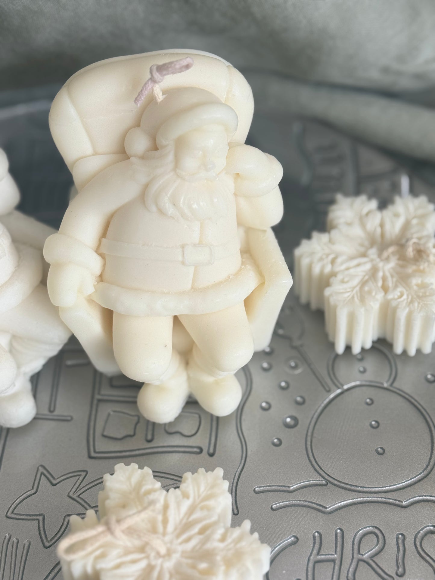 Jolly Santa Candle